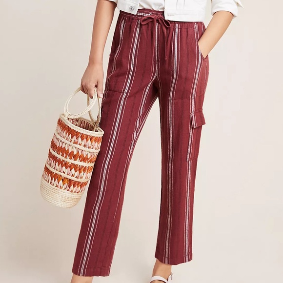 Anthropologie Pants - Anthropologie Discoverer Linen Cargo Pants